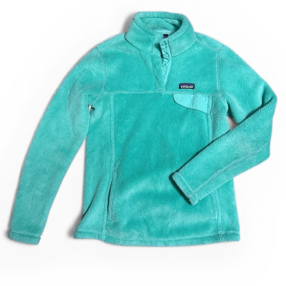 Patagonia Retool Snap T Pullover in aqua Size Medium